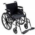 Cruiser Iii Light Weight Wheelchair With Flip Back Removable Arms, Desk Arms, Swing Away Footrests, 16" Seat - BeHope
