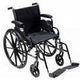 Cruiser Iii Light Weight Wheelchair With Flip Back Removable Arms, Desk Arms, Swing Away Footrests, 16" Seat - BeHope