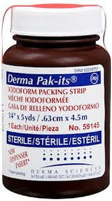 (Cs12) Paquete de 1 gasa de embalaje con yodoformo, tamaño 1/4 pulg. x 5 yardas