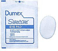 Bx/25 Surecare Eye Pads Oval 2 5/8In X 1 5/8In, Sterile