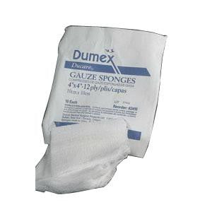 Esponja de gasa tejida Ducare Bx/200, 3" x 3", 8 capas