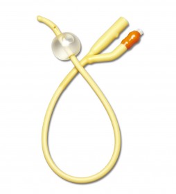 Cs/12 Silicone Coated Foley Catheter, Coude Tip, 2 Way, 18fr, 10cc
