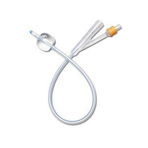 Bx/10 Silicone Foley Catheter 2-Way , Size 12Fr 5Cc Sterile,Latex-Free