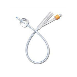 Bx/10 Silicone Foley Catheter 2-Way , Size 20Fr 5Cc Sterile,Latex-Free