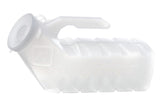 Urinoir pour homme Deluxe avec couvercle en plastique translucide, 1 pièce