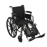 Cruiser Iii Light Weight Wheelchair With Flip Back Removable Arms, Adjustable Height Desk Arms, Swing Away Footrests, 16" - BeHope