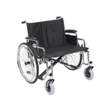 Sentra Ec Heavy Duty Extra Wide Wheelchair, Detachable Full Arms, Swing Away Footrests, 30" Seat - BeHope