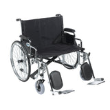 Sentra Ec Heavy Duty Extra Wide Wheelchair, Detachable Full Arms, Swing Away Footrests, 28" Seat - BeHope