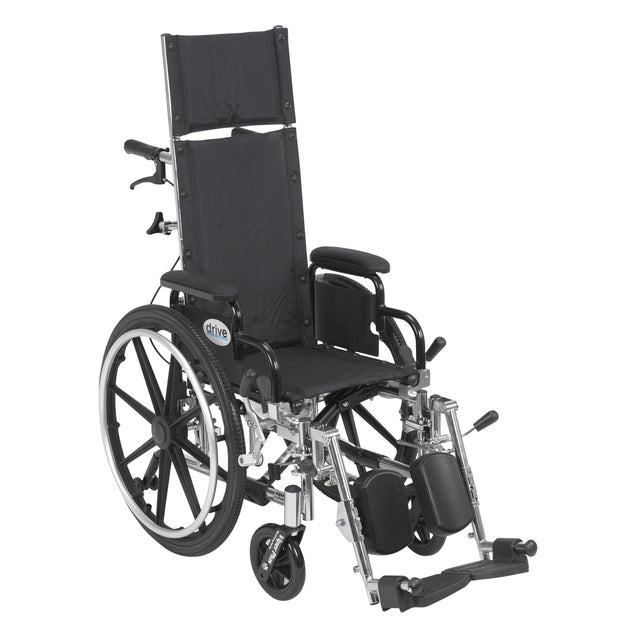 Viper Plus Gt Full Reclining Wheelchair, Detachable Full Arms, 16" Seat - BeHope