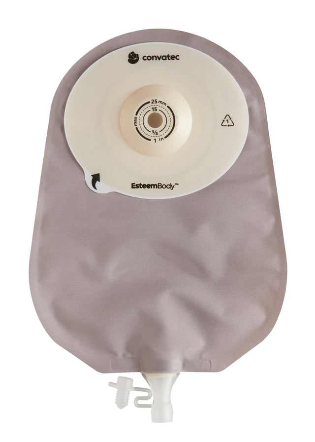 Esteem Body Urostomy Pouch Opaque With Window Durahesive Ctf-10-35mm 7mm-cd 40mm-tl - Box Of 10 - BeHope