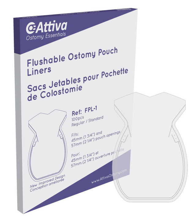 Flushable Pouch Liners, Opening Up To 57mm, Size 14.5cm X 20.5cm - Box Of 100 - BeHope