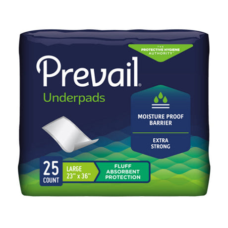 Prevail Fluff Underpad 23"x36" Printed 6 Bags Of 25 Each Case/150 Each - Behope