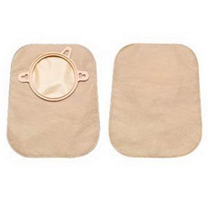 New Image Two-Piece Closed Mini Pouch , Flange 2-3/4" (70Mm), Beige 7" (18Cm) - Box Of 30