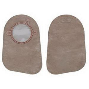 Bx/30 New Image Closed Pouch 9" Beige With Filter 2-3/4" Flange