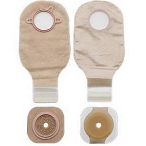 Kit de ostomía drenable de dos piezas New Image, estoma recortable a medida de hasta 1-3/4" (44 mm), brida de 2-1/4" (57 mm), no estéril, cierre Lock 'N Roll - Caja de 5