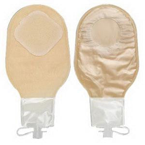 Bx/10 Pouchkins Pediatric One-Piece Softflex Urostomy Pouch Cut-To-Fit 1-1/2" Transparent Without Tape ,No Starter Hole