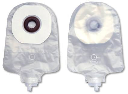 Bolsa de urostomía de una pieza de primera calidad, abertura de estoma precortada de 2" (51 mm), transparente de 9" (23 cm) - Caja de 10