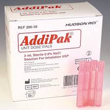Addipak Saline Sodium Chloride Solution Unit Dose 15ml Pink - Box Of 48 - BeHope
