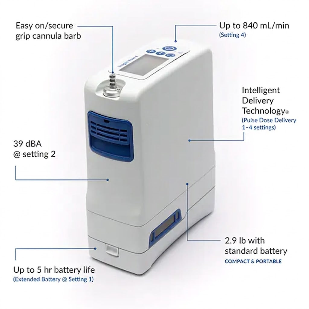 Inogen Rove 4™ Portable Oxygen Concentrator - Behope