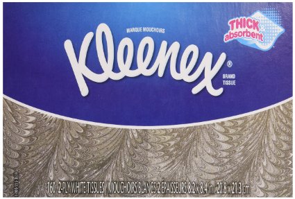 (Cs/36) Boîte/100 mouchoirs Kleenex, 2 épaisseurs, blanc