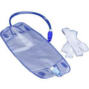 Sac à urine pour jambe Ea/1 Curity 25 oz (739 ml) Valve anti-reflux avec sangles pour jambes