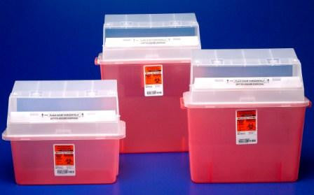 Red Sharps Container, Size 5Qt