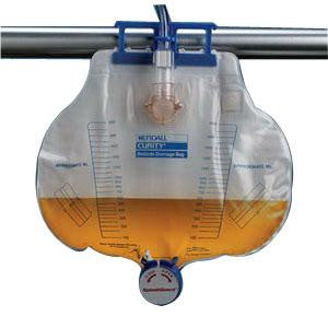 Ea/1 Dover Sac de drainage urinaire Aiguille d'échantillonnage, dispositif anti-reflux, port de drainage 2000 ml