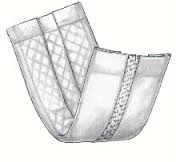 Cs/100 Handicare Uniguard Insert Pad, 6 1/2In X 17In