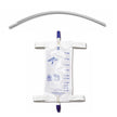 Urinary Leg Drainage Bag With Elastic Strap, 18" Extension Tubing, Medium, 20Oz - BeHope