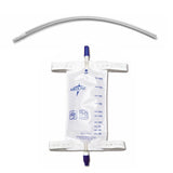 Urinary Leg Drainage Bag With Elastic Strap, 18" Extension Tubing, Medium, 20Oz - BeHope