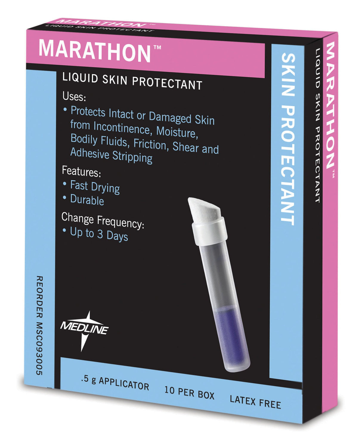 Bx/5 Marathon Liquid Skin Protectant, applicateur 0,5 G, sans latex