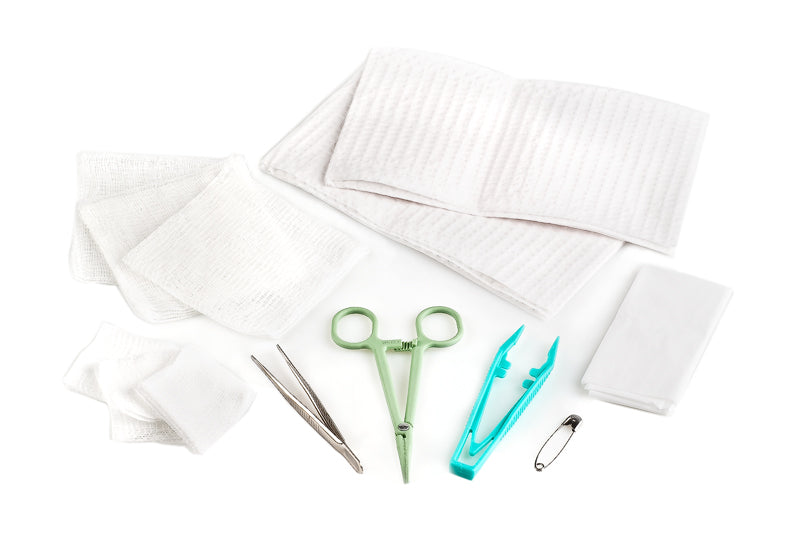 (Cs100) Ea/1 Latex Free Sterile Dressing Tray.