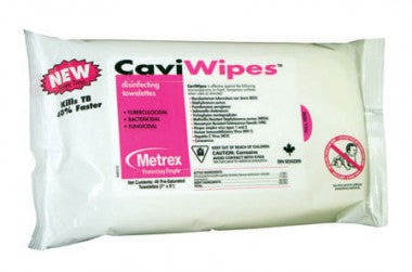 PK/45 CAVIWIPES DISINFECTING TOWELETTE FLAT PACK, 7IN X 9IN 3 MINUTE ACTION - BeHope