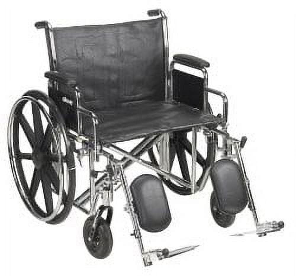 Sentra Ec Heavy Duty Wheelchair, Detachable Desk Arms, Elevating Leg Rests, 24"seat - BeHope