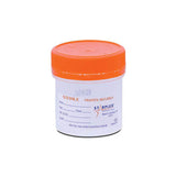 Récipient à échantillons Bx/100, 90 ml, transparent, stérile avec bouchon à joint torique, bouchon orange.