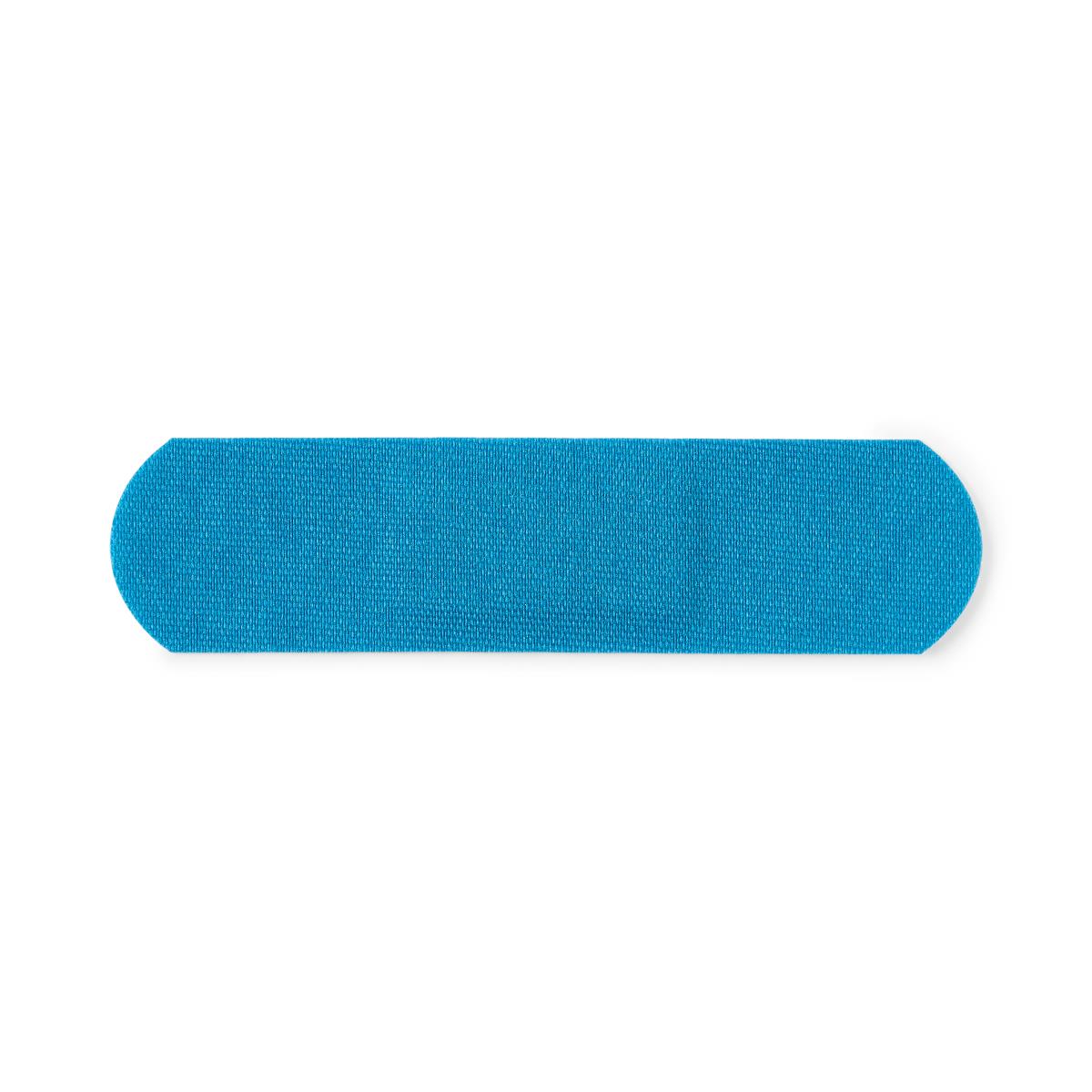 Bandage Fabric Adhesvie Strip Metal Detectable 1"x3" Sterile Blue