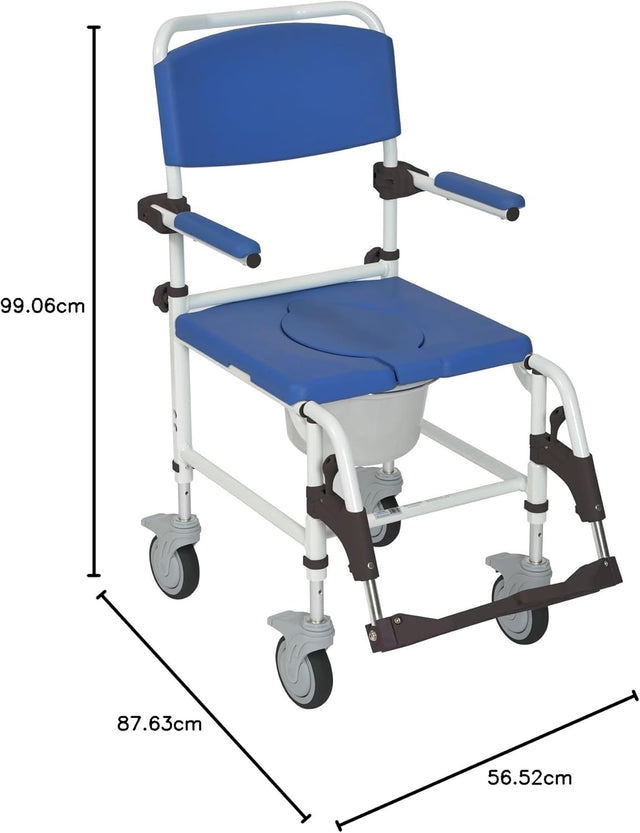 Aluminum Shower Commode Mobile Chair - BeHope