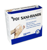 BX/100 SANI-HANDS ALC ANTI-MICROBIAL ALCOHOL GEL HAND WIPE INDIVIDUAL PACKET - BeHope