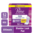 Poise Original Ultimate Regular Non-winged Pads - Pack Of 52 - Behope