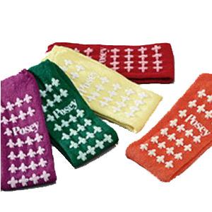 Pr/1 Fall Management Socks Non-skid Terry Cloth W/ Rubber Tread Standard Green