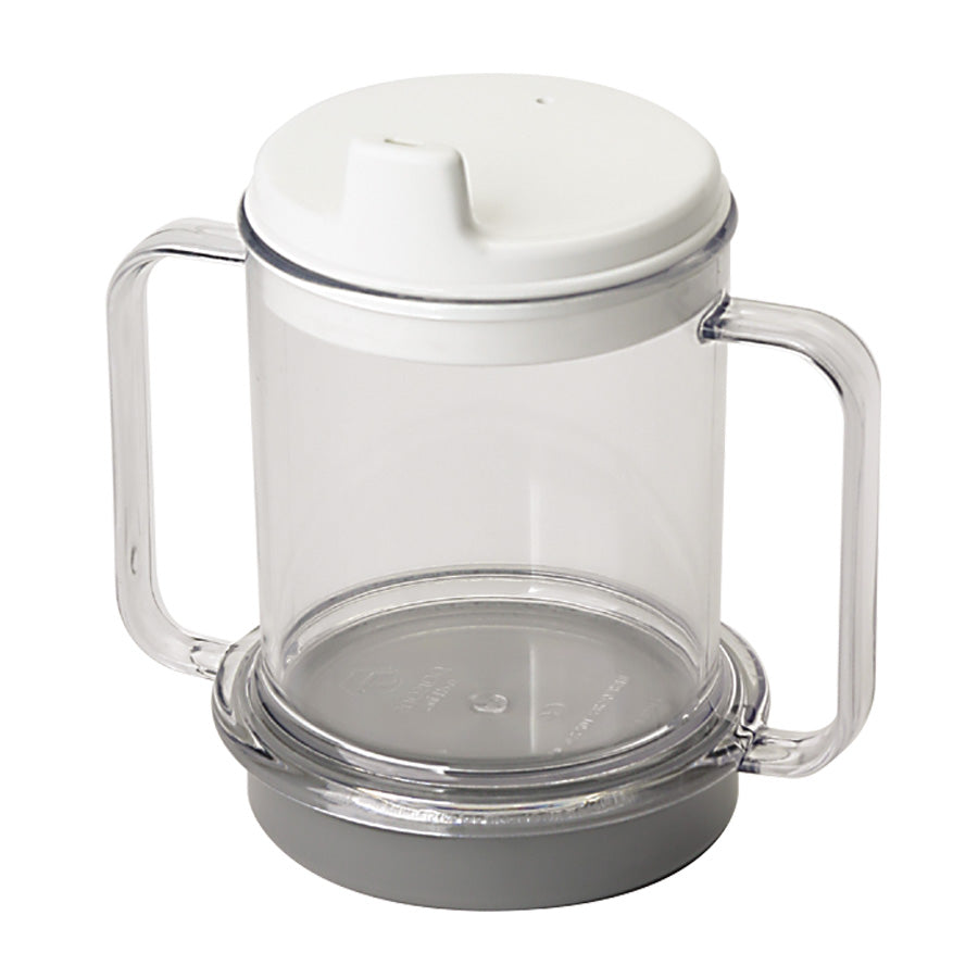 Weighted Double Handle Mug - White