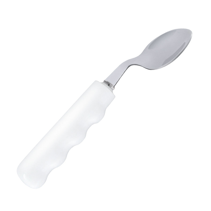 Comfort Grip Weighted Left Hand Teaspoon - White