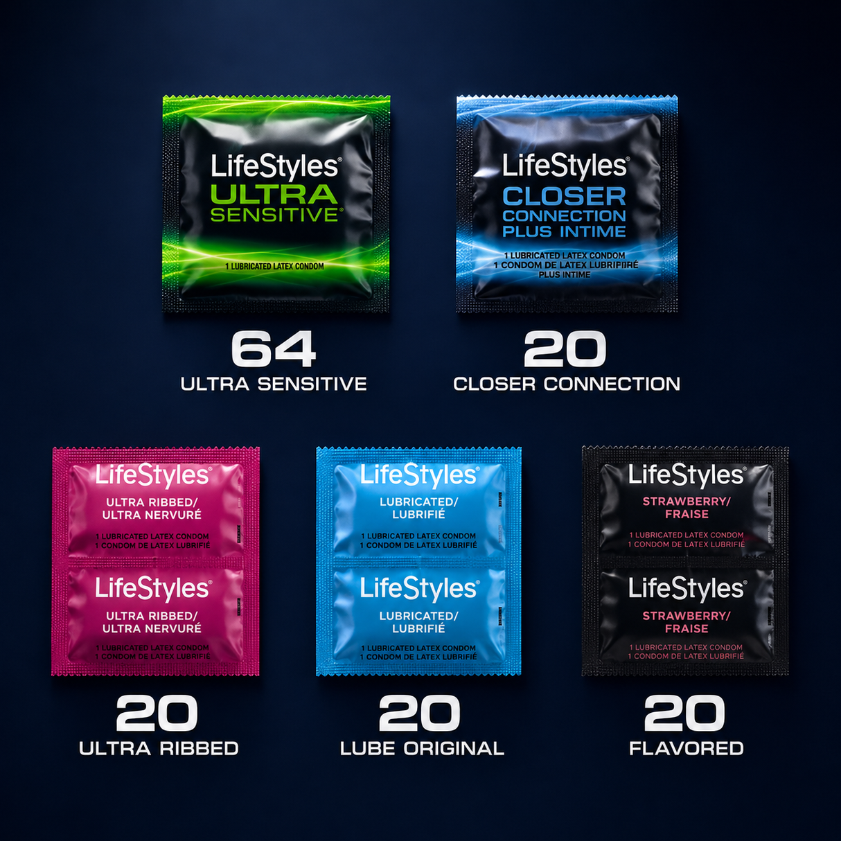 Lifestyles Condom Non-lubricated One Size Fits Most