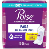 Poise Original Ultimate Regular Non-winged Pads Bulk - Package Of 56 - Behope