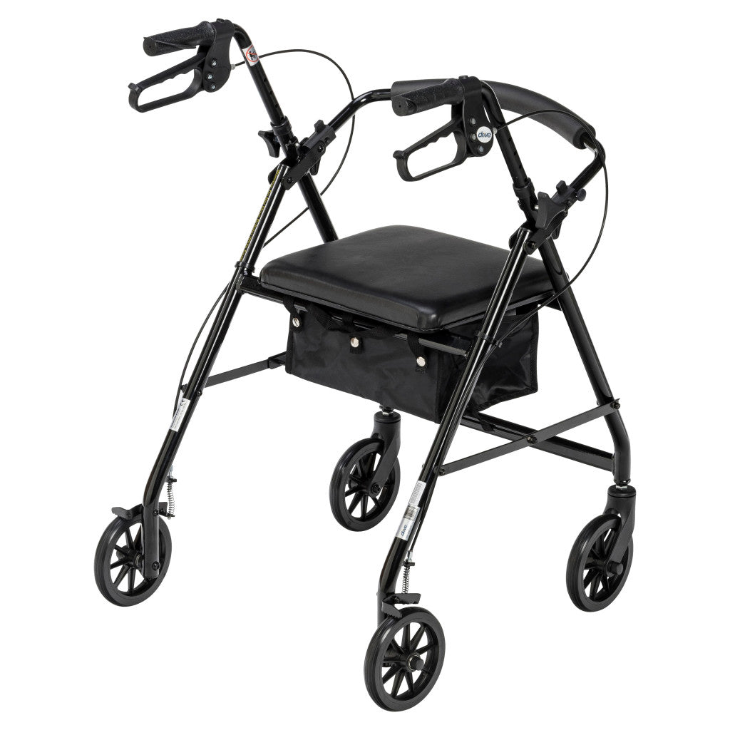 Aluminum Rollator, 6" Casters - BeHope
