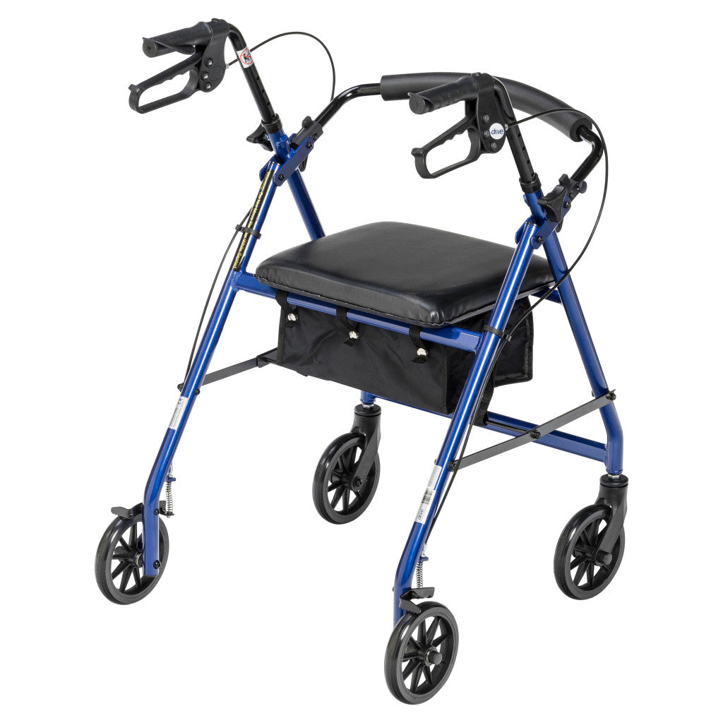 Aluminum Rollator, 6" Casters - BeHope