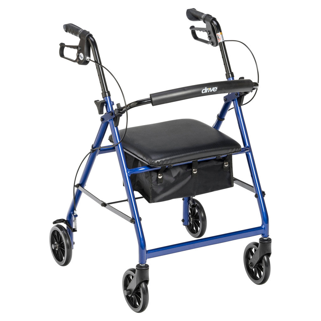 Aluminum Rollator, 6" Casters - BeHope