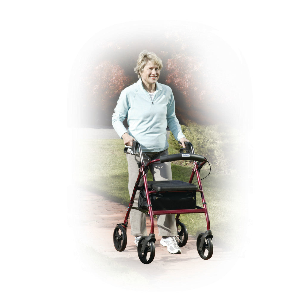 Aluminum Rollator, 7.5" Casters - BeHope
