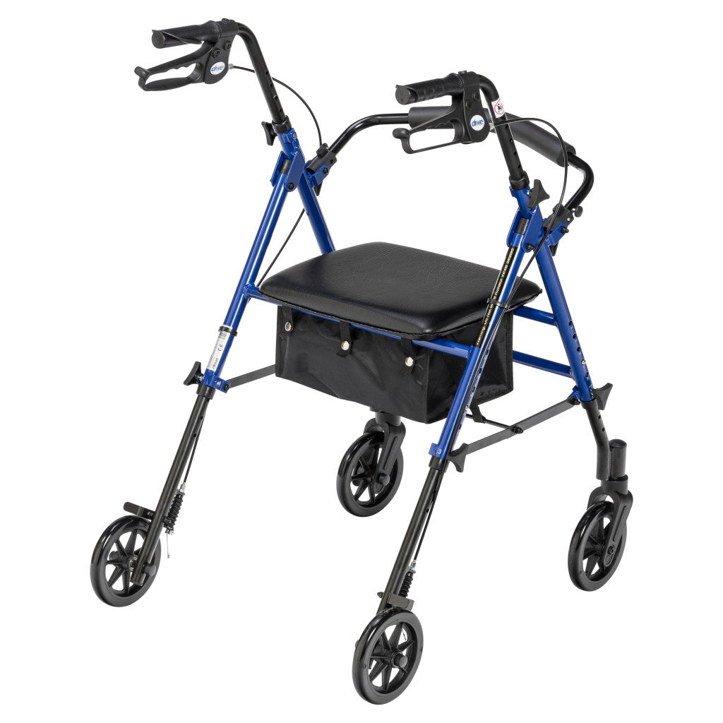 Adjustable Height Rollator, 6" Casters - BeHope