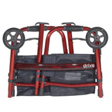 Deluxe Folding Travel Walker with 5" Wheels - BeHope